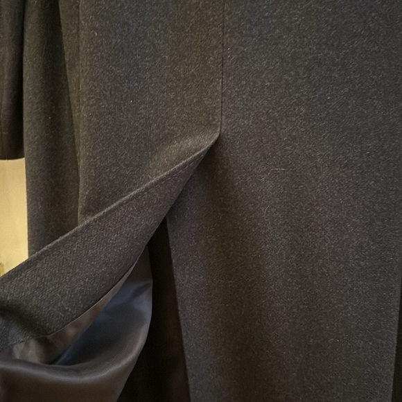Canali Navy Blue Full Length Cashmere Wool Blend Overcoat Coat Sz50 US40R - Picture 10 of 16